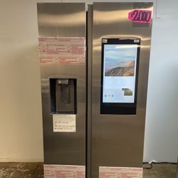 Samsung Side By Side Family Hub Refrigerator 