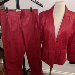 Chadwick’s Lady Size 10 Leather Jacket And Pants Set 