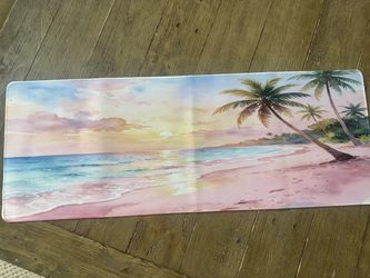 Beach side, computer desk, and mouse pad brand new