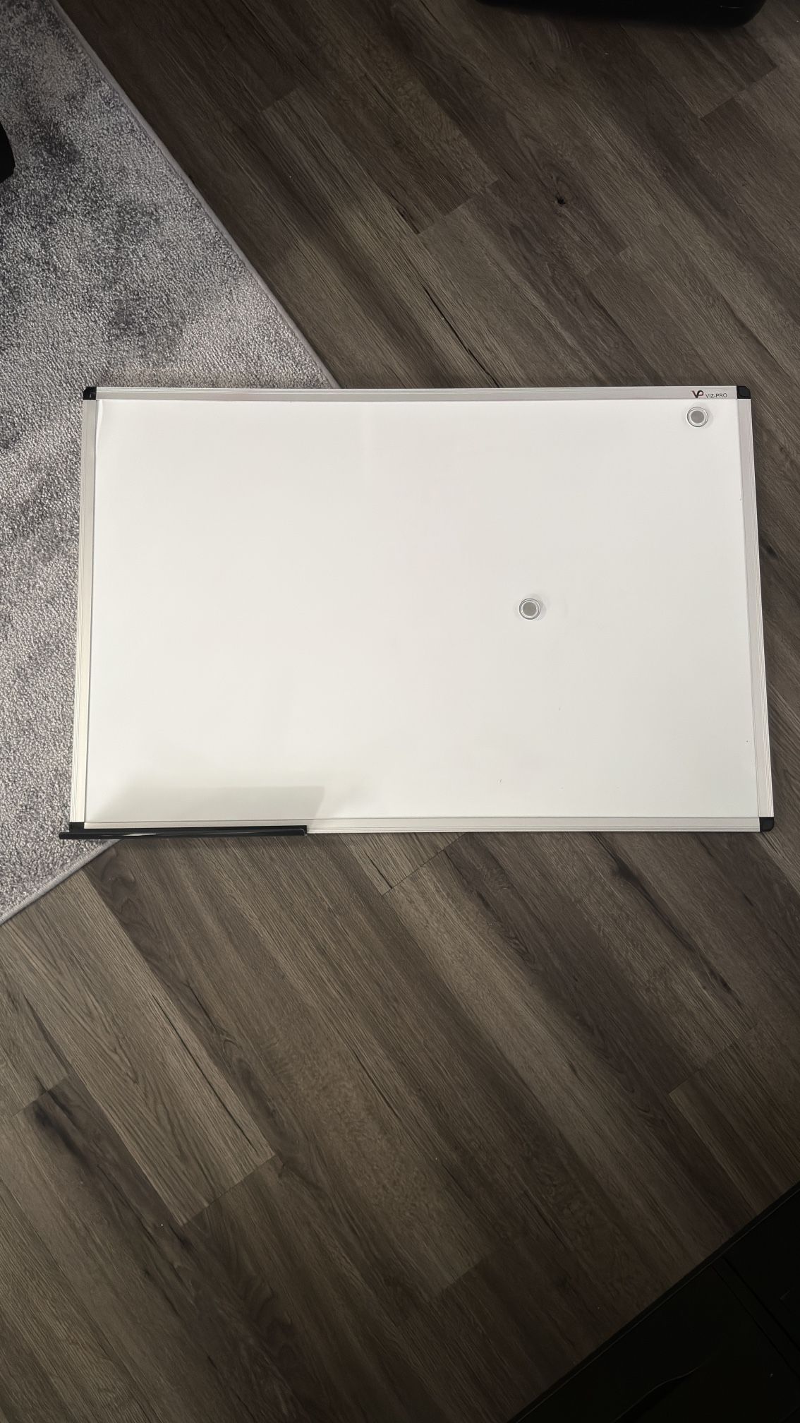 Double-Sided Whiteboard 35” x 24” w/ Marker & Eraser