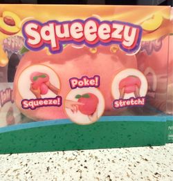 Squeeezy Peach Squishy Stress Toy