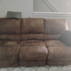 Suede Sofa 