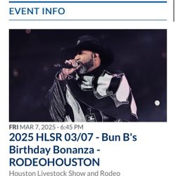 Rodeo Houston - Bun B - NRG Parking $45