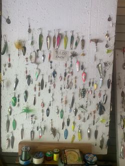 Lots Of Fishing Lures, Rods & Reels, Misc. Accessories For Sale-
