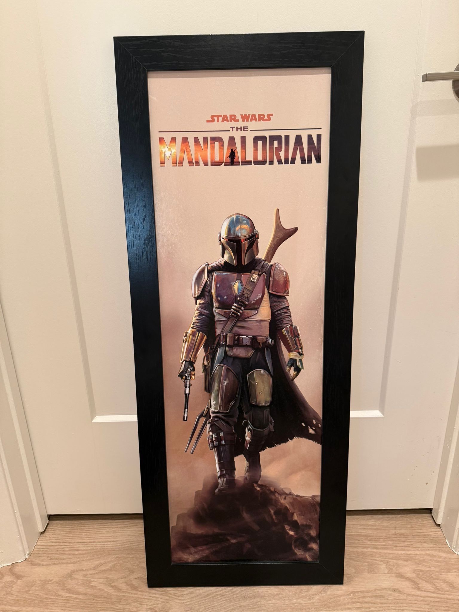 Star Wars – The Mandalorian Large Framed Wall Art (39.4” x 15”) – Excellent Condition