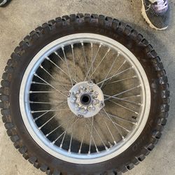 Rear 19” Mx wheel 
