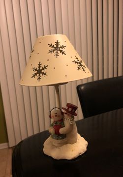 Snowman candle holder