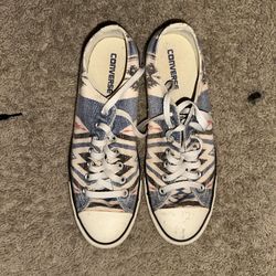 Blue Tribal Converse