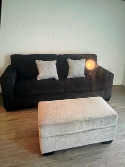 Couch from Ashley Brand New & Ottoman