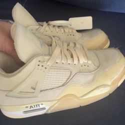 Off White Jordan 4s Men’s 10