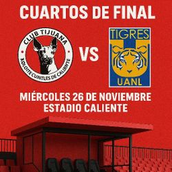 4 TICKETS XOLOS VS TIGRES - PALCO