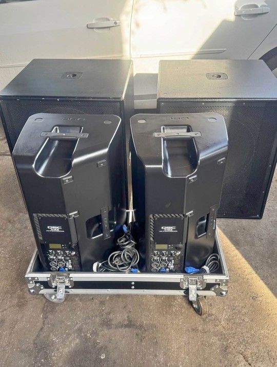 2 QSC HPR181i and 2 QSC K12.2 K2 Series
