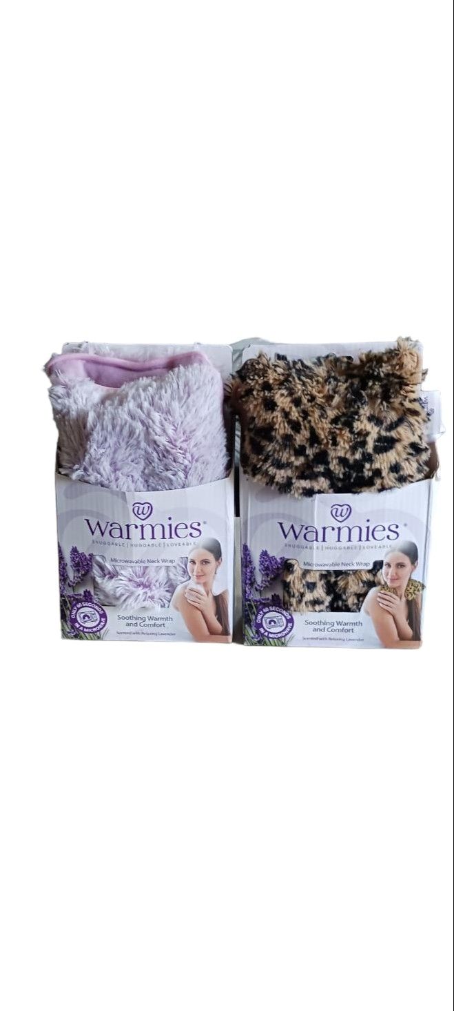 Warminster Microwavable Neck Wraps, scented with relaxing lavender