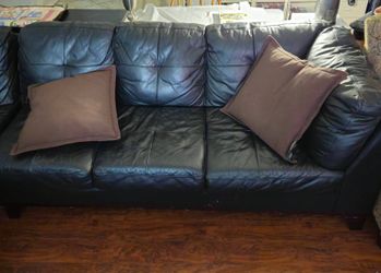 Black Leather Couch