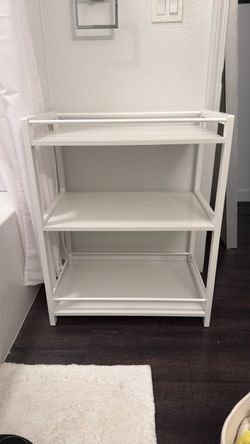 White 3 tier shelf