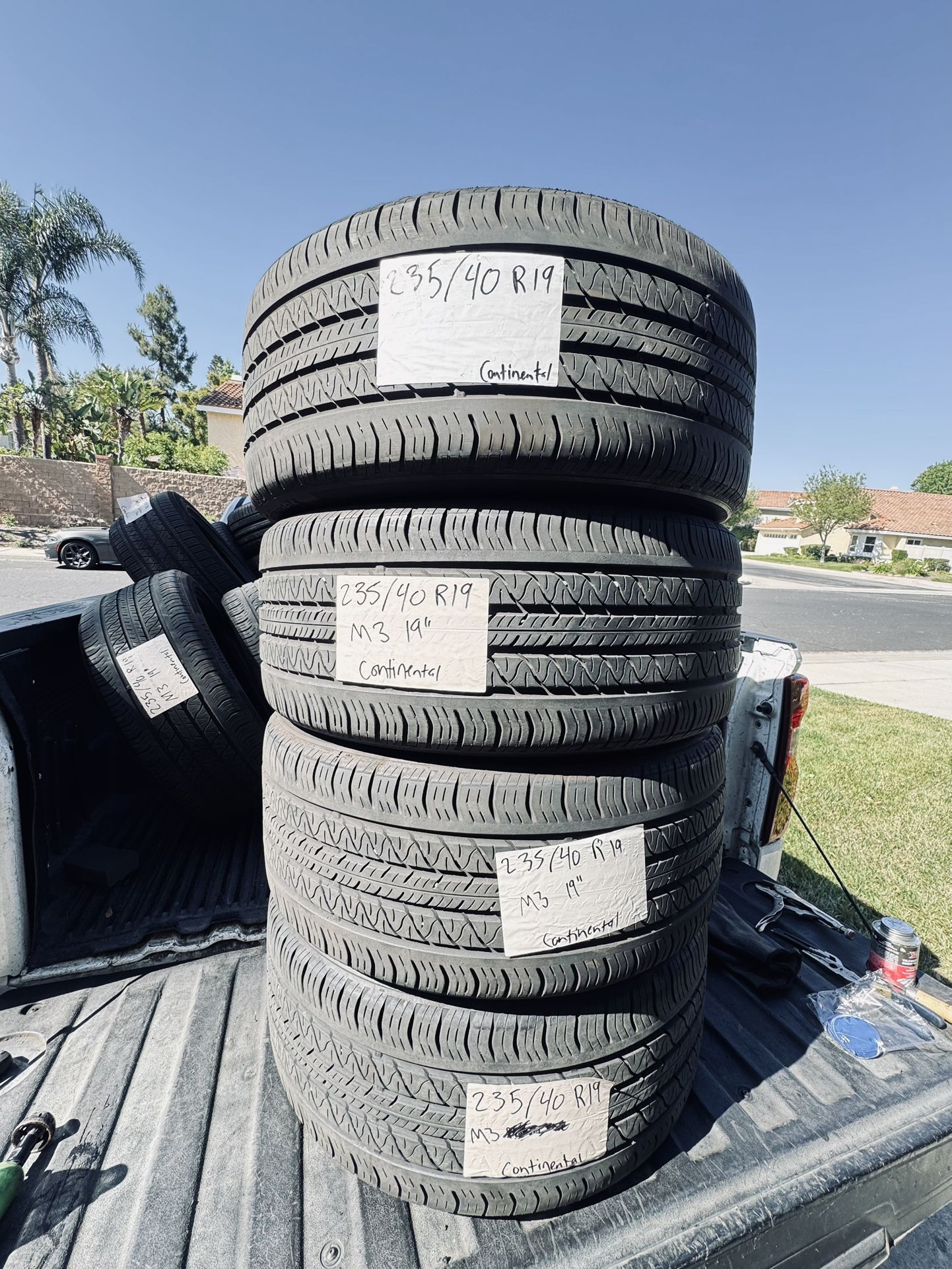235/40/19 Continental Procontact RX 80% Tread (4)