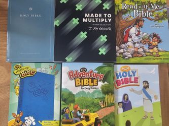 Assorted Bibles and Made to Multiply Bible Study Books All 8 for $35