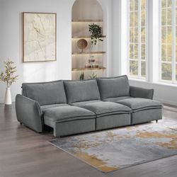 New Gray Power Sofa With Sleeper, Free Delivery ✅ Modern Gray Sofa With Power Seating , Power Sleeper Sofa 