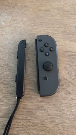 Official Nintendo Switch Right Joy-Con (Black) w/ Wrist Strap - Tested, No Drift."