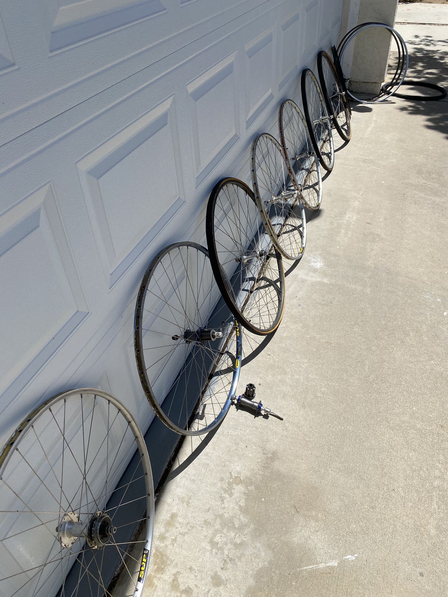 Various Bicycle Wheels