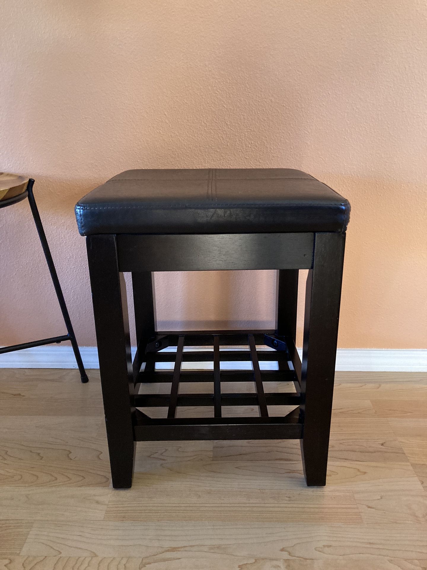 Side Table Stool Plant Stand Dark Color