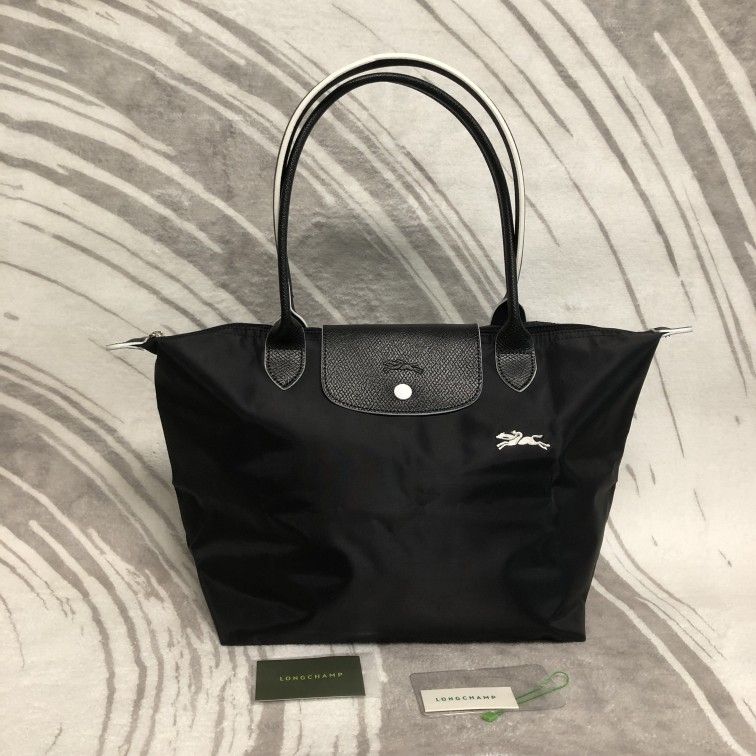 Longchamp Le Pliage 70th Anniversary Tote Bag size large Black