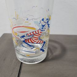 Walt Disney World 25th Anniversary Glass Goofy Blizzard Beach Typhoon Lagoon