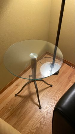 Glass end table