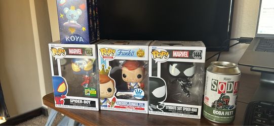 Funko Pop Lot Freddy Spider Boy SDCC Comicon Spider Man
