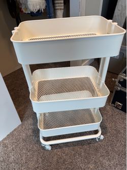 White Ikea cart