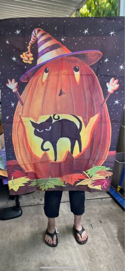Large Halloween Decorative Flag