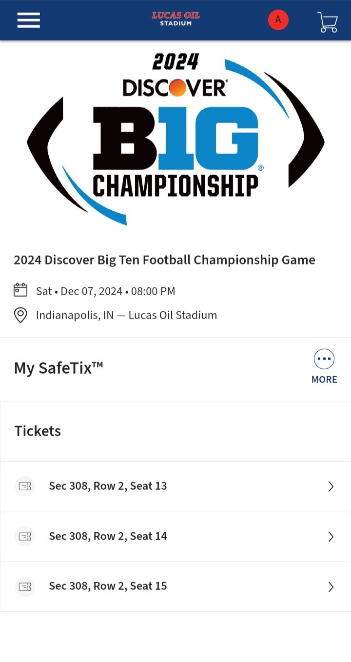 BIG 10 CHAMPIONSHIP Penn State vs Oregon Tickets