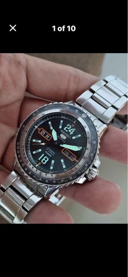 Seiko 5 Sports Automatic Watch with Military time