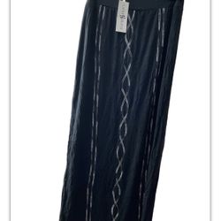 Laura Hlavac Size L Long Black Soft  Skirt 40 “ Long 