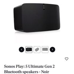 Sonos Play 5  Gen 2  READ THE DESCRIPTION 