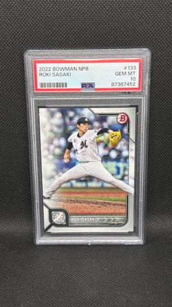 2022 Bowman NPB Nippon Professional Baseball - Roki Sasaki #133 PSA 10