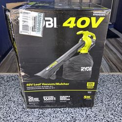 LEAF VACUUM RYOBI 40V TOOL ONLY