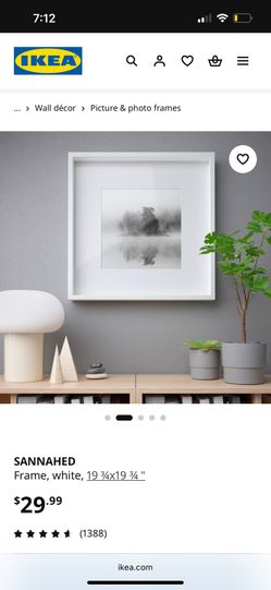 IKEA White Wood Frame