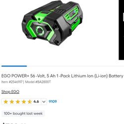 Ego 56 Volt 5ah Battery 