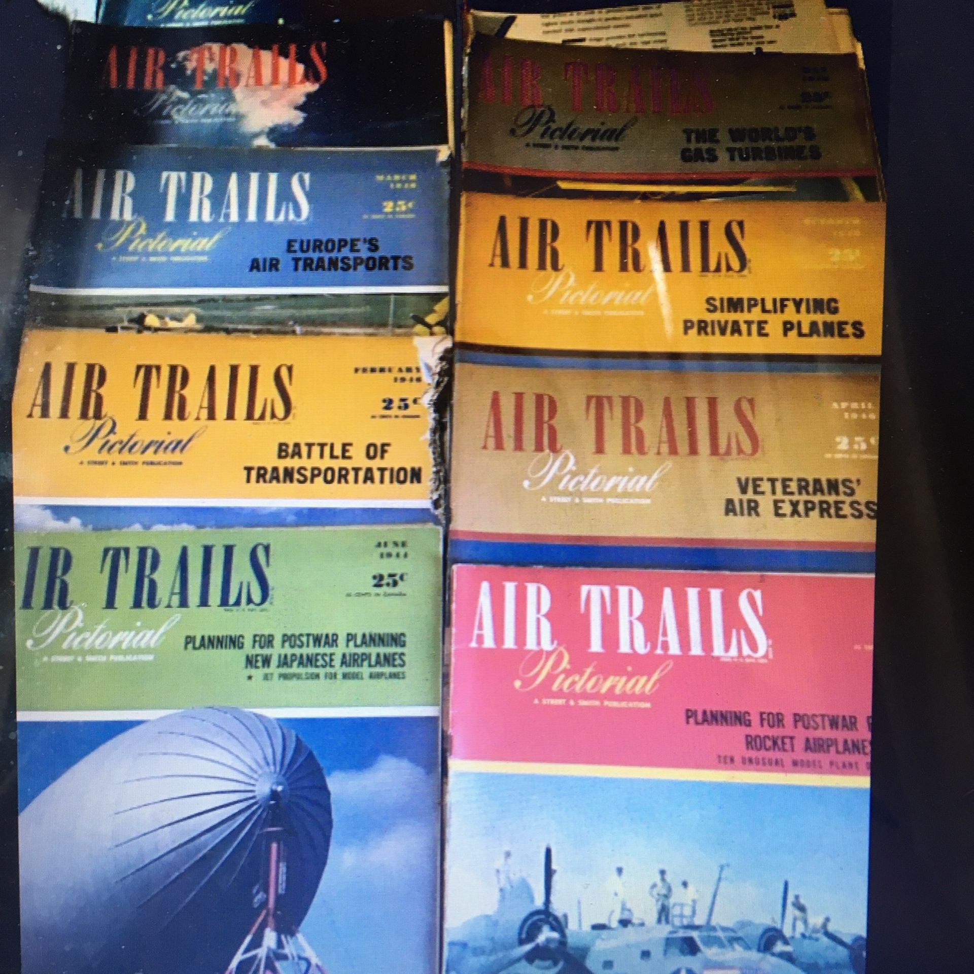 Vintage Air Trails Pictorial Magazine 38 Issues From The 40s And 50s