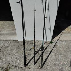 3 Fishing Rods And 1 Reel $30 For All