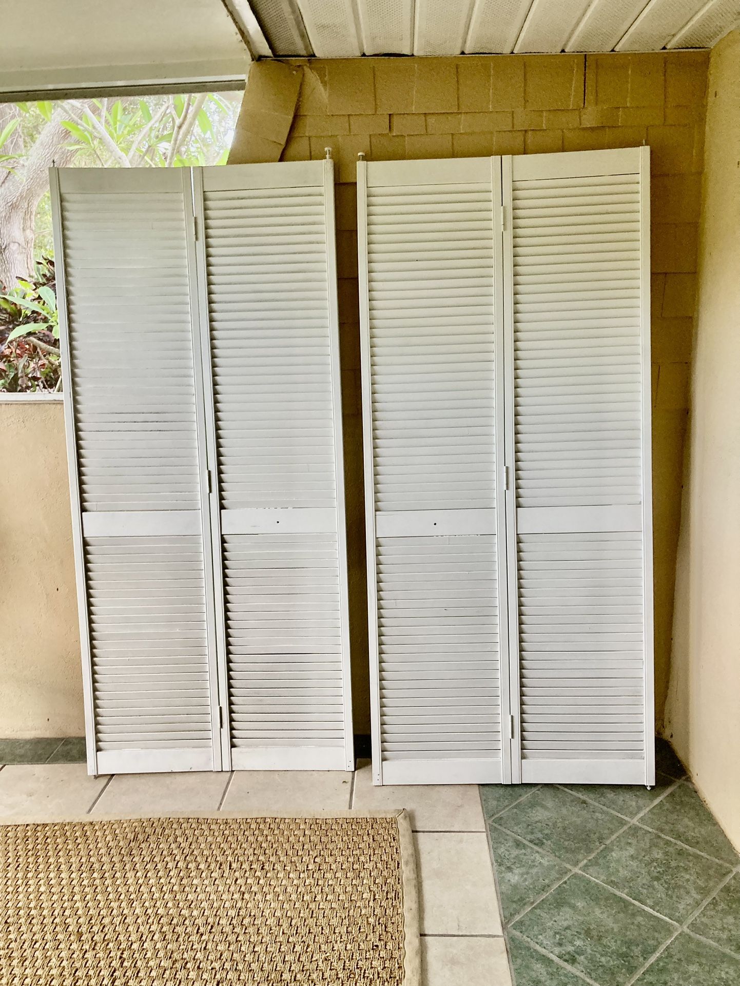 White Louvered Closet Doors