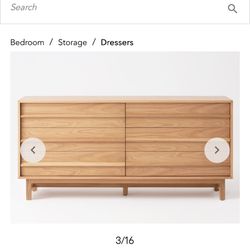  Modern Solid Wood Dressers – EQ3 Brand – Excellent Condition