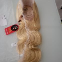 26in Human Hair 613 Full Frontal 13x4 Wig