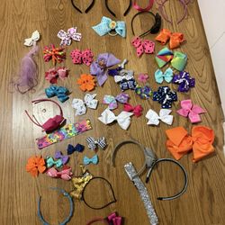 Girl’s Hair Clips & Headbands Lot! 70 Pieces! 