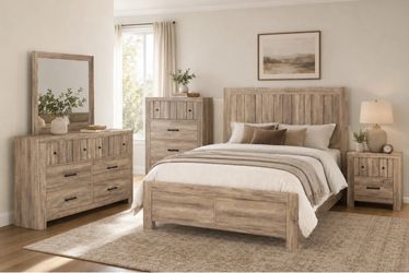 6PC QUEEN OR KING BEDROOM SET