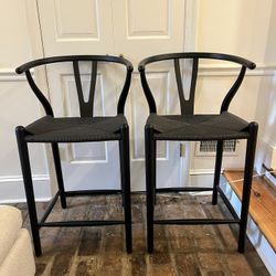 Rove Concepts Wishbone Counter Stools (2)