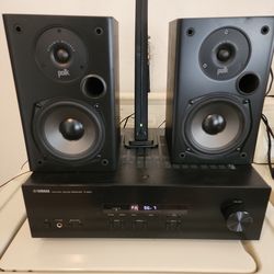 Yamaha natural sound AM FM receiver RS201 and Polk T15 speakers, 125, for all fontana. I'm selling a Yamaha natural sound receiver RS-201  75 W fontan