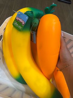 Bananna and carrot squeezys