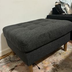 IKEA MORABO Ottoman Dark Gray, Excellent Condition